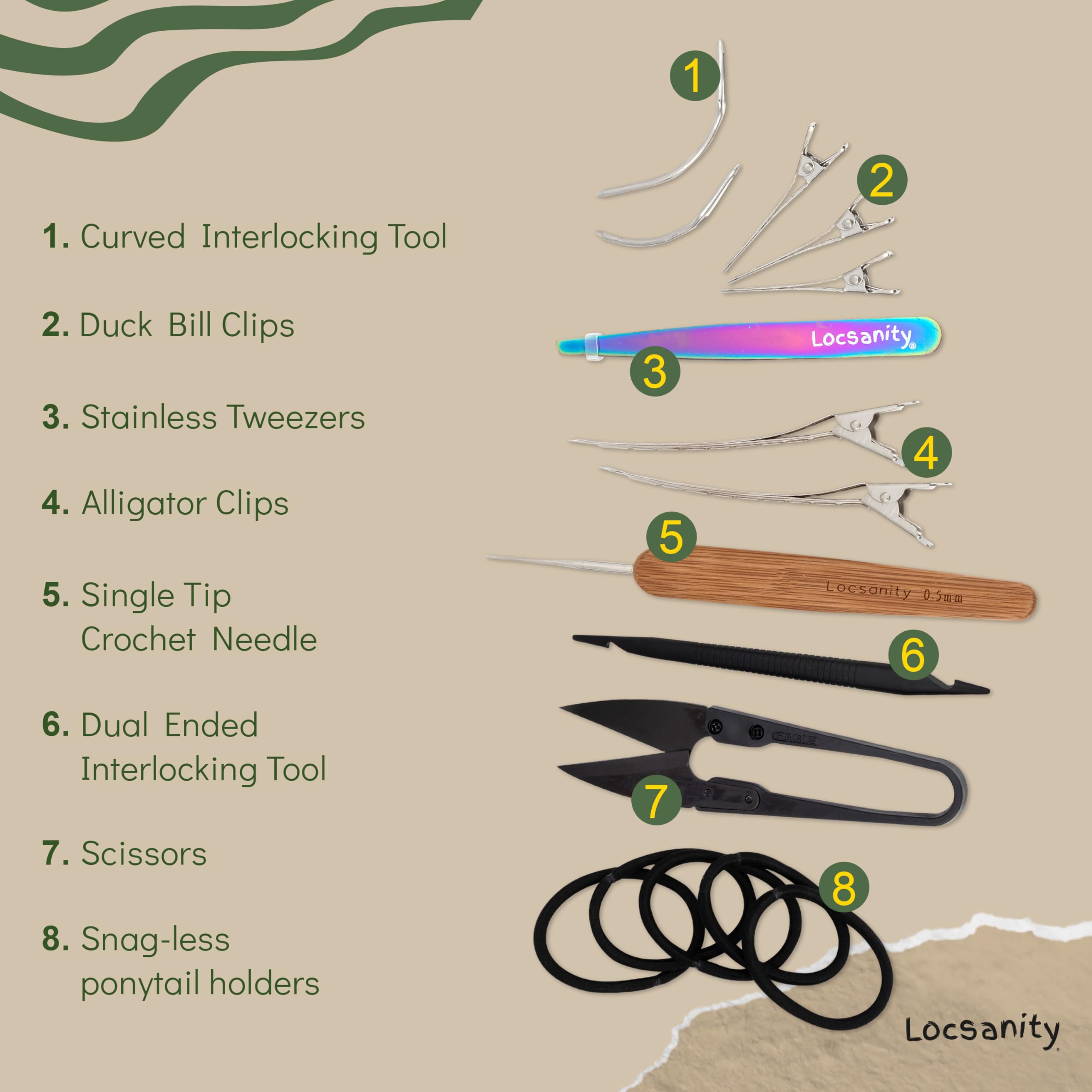 Locsanity herramienta-mango-ergonomico-locs: manejo cómodo durante sesiones prolongadas