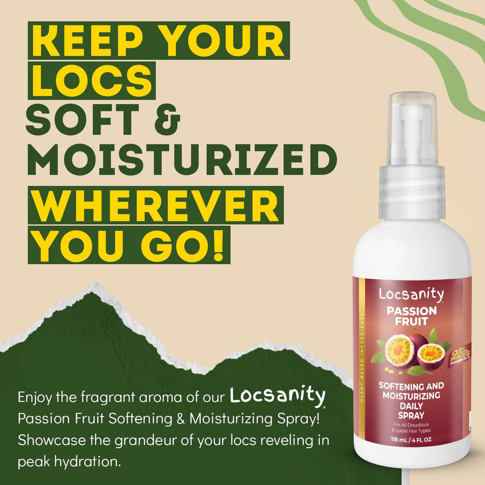 Locsanity ingredientes vegetales ofreciendo nutrición suave para locs y cuero cabelludo.