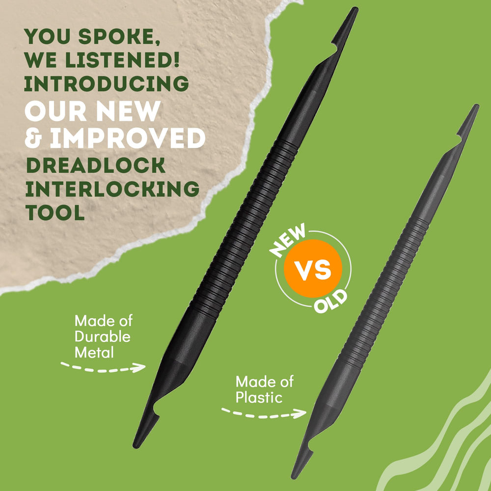 Locsanity interlocking tool design minimizes snagging for painless styling.