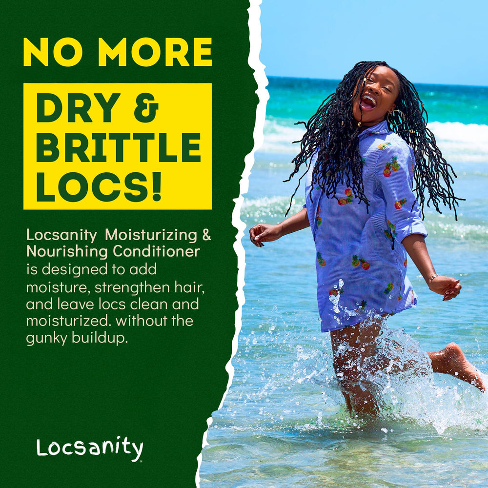 Locsanity Rosewater Peppermint ingredientes vegetales para hidratación y brillo de locs.