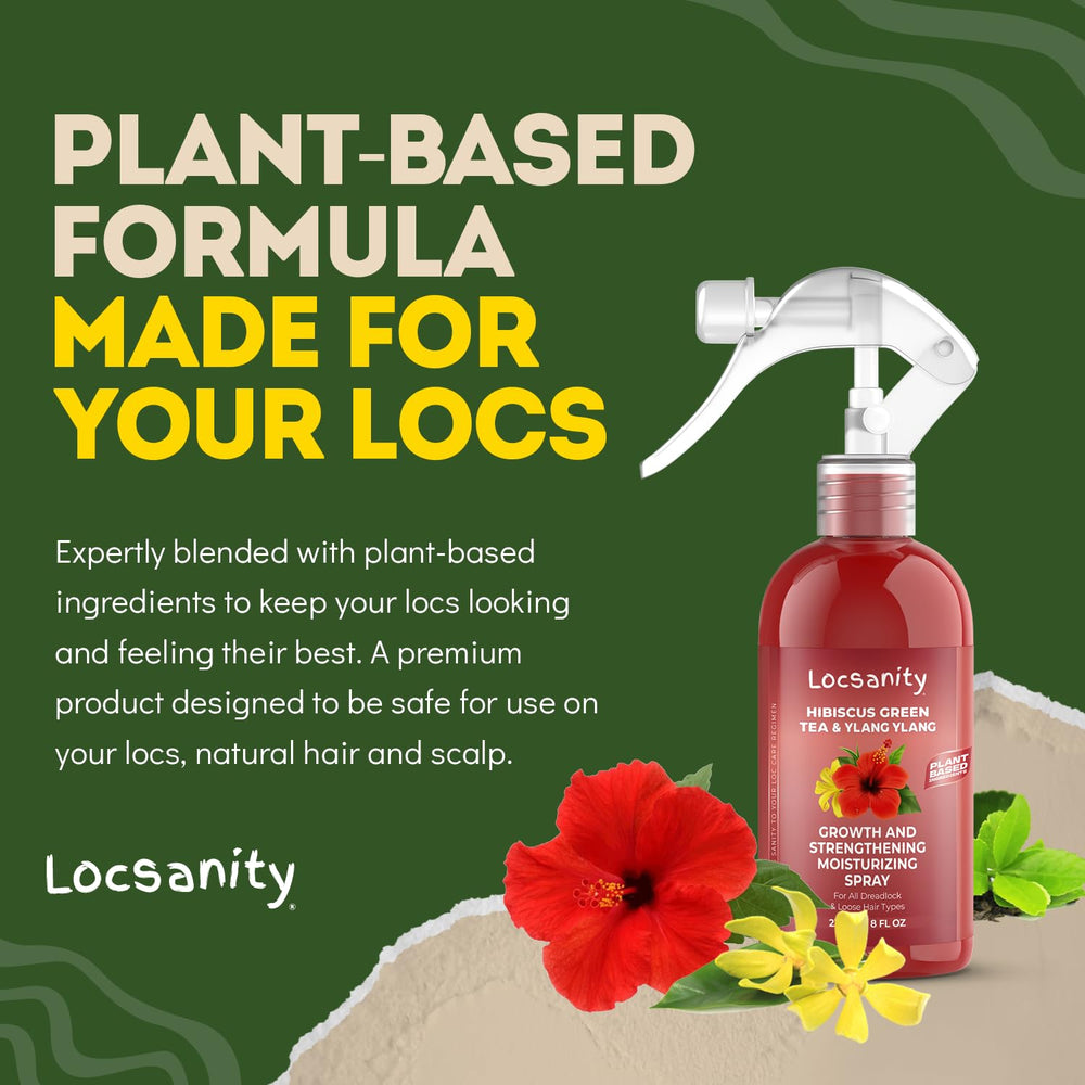 Textura ligera del spray Locsanity se absorbe sin dejar residuo.