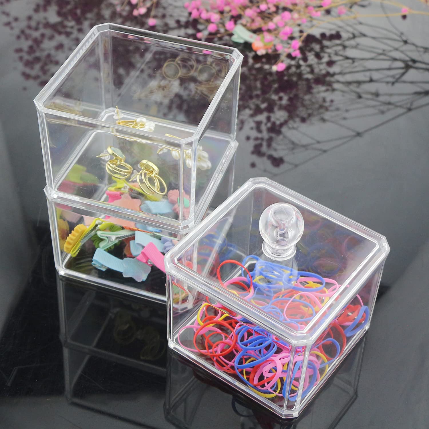 LOHRYVIO storage containers for girls keeps small items in one stylish display
