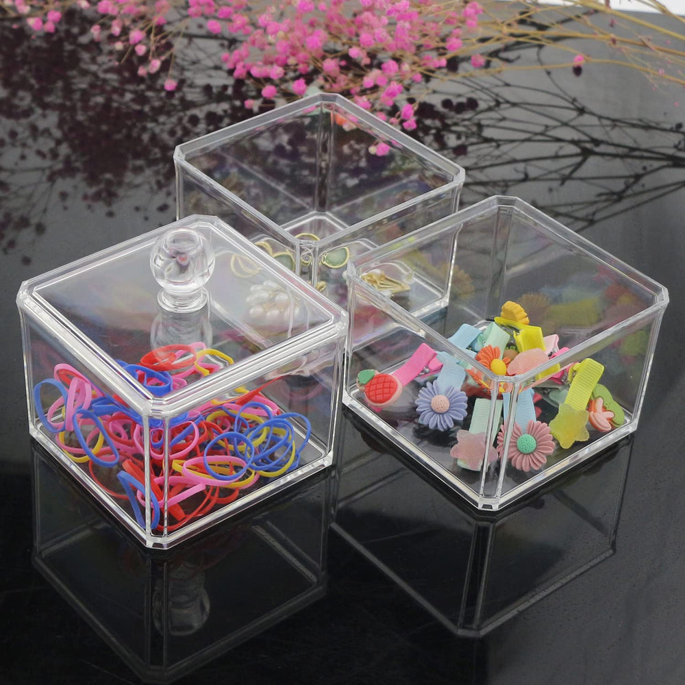 LOHRYVIO vanity bathroom organizer in clear acrylic enhances countertop organization