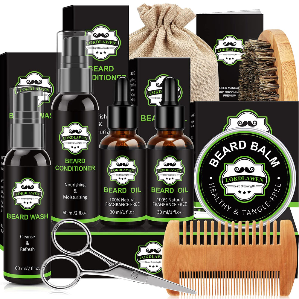 LOKDLAWEN beard wash bottle for clean, itch-free beard care