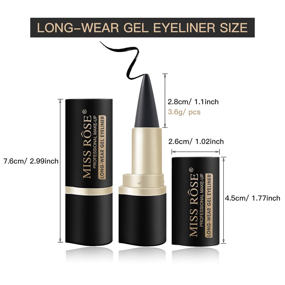 LOKFAR delineador gel negro mate textura suave facilita la aplicación