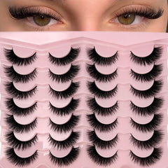 loladook cat eye lashes 16mm natural look close-up for daily wear