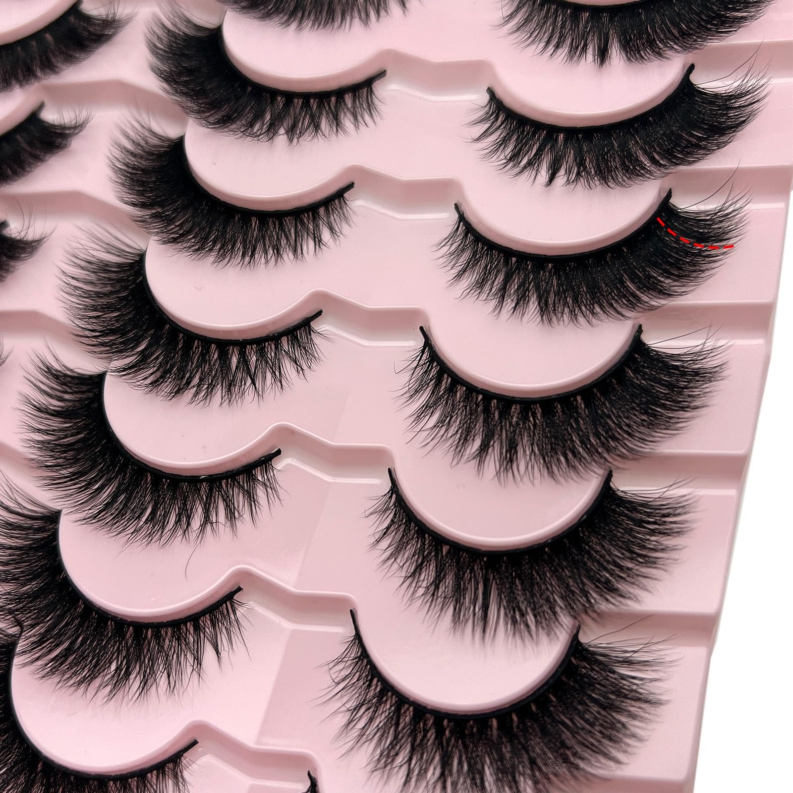 loladook fox eye style lashes for dramatic finish