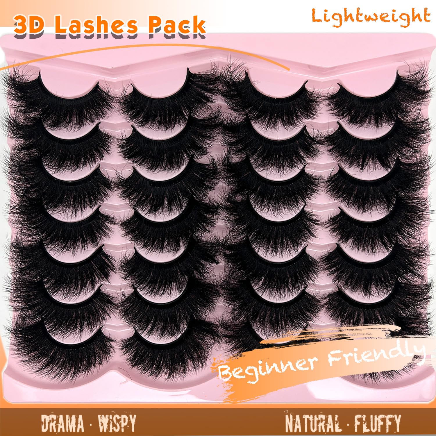 Loladook Mink Lashes easy application and removal with flexible band.