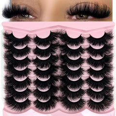 Loladook Mink Lashes fluffy 20mm cat eye for dramatic day-to-night looks.
