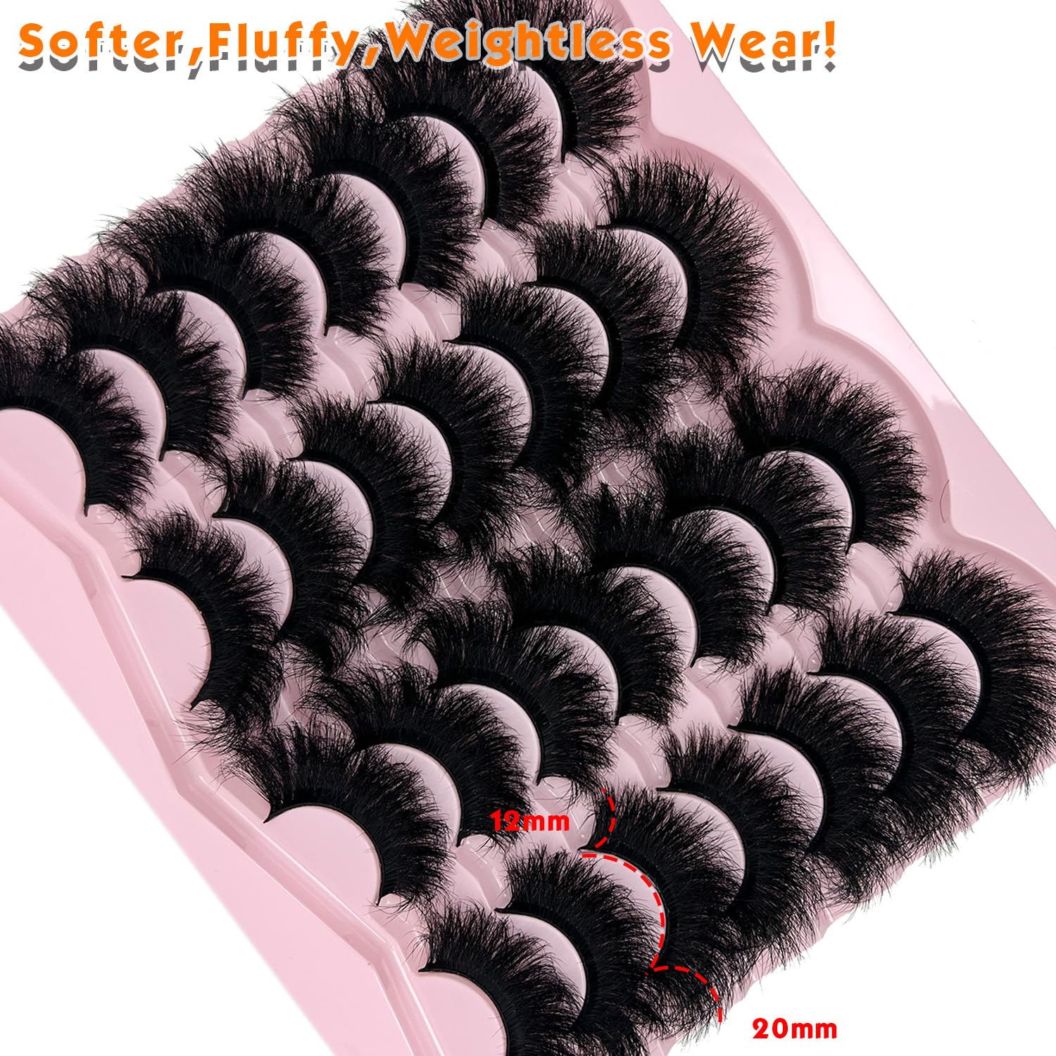 Loladook Mink Lashes soft band cotton for comfortable all-day wear.