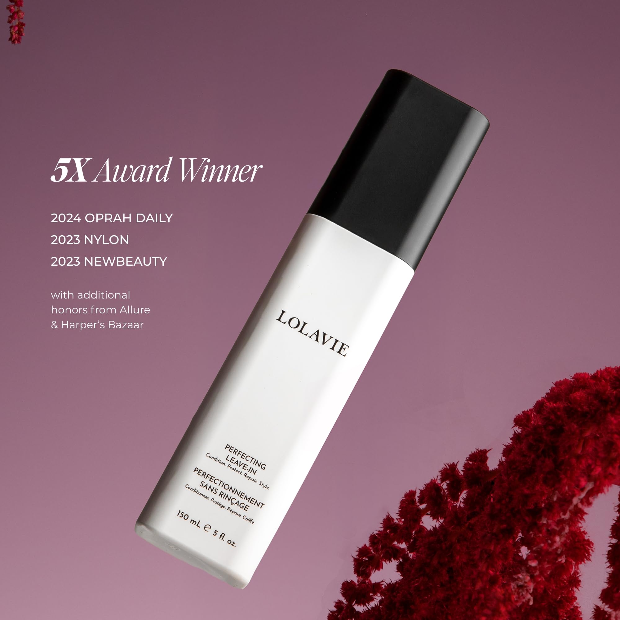 Lolavie Color-Safe vegan cruelty-free formula preserves color vibrancy.