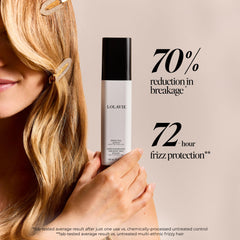Lolavie Frizz Control 72-Hour image demonstrates long-lasting smoothness.