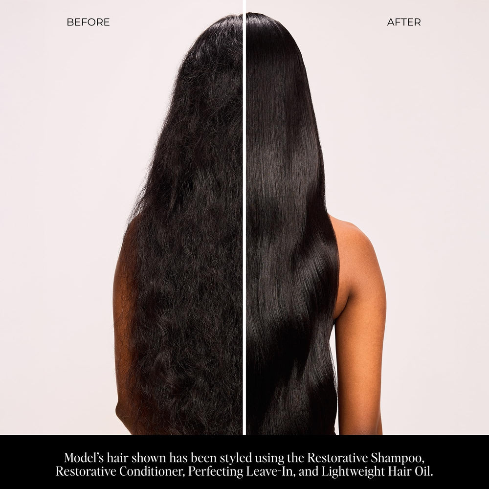 Lolavie Heat Protection 450°F on strands helps style without heat damage.