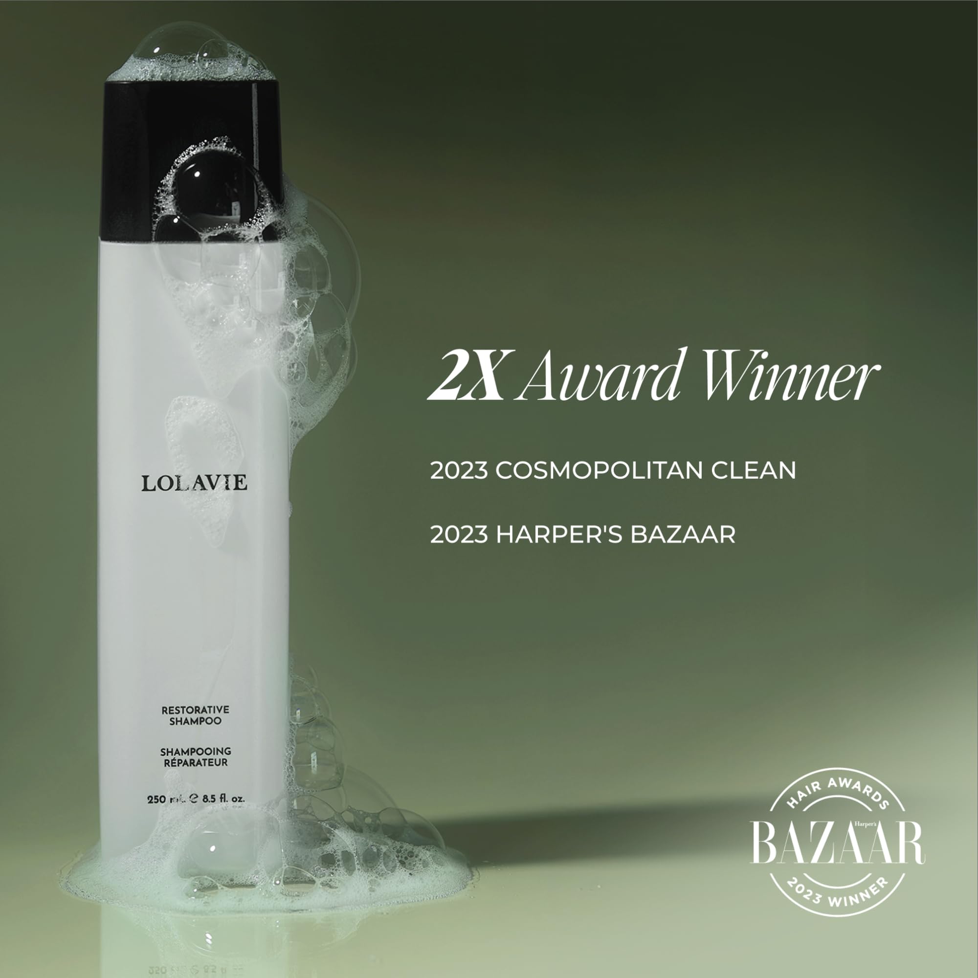 LolaVie ceramides nourish hair for smooth texture.