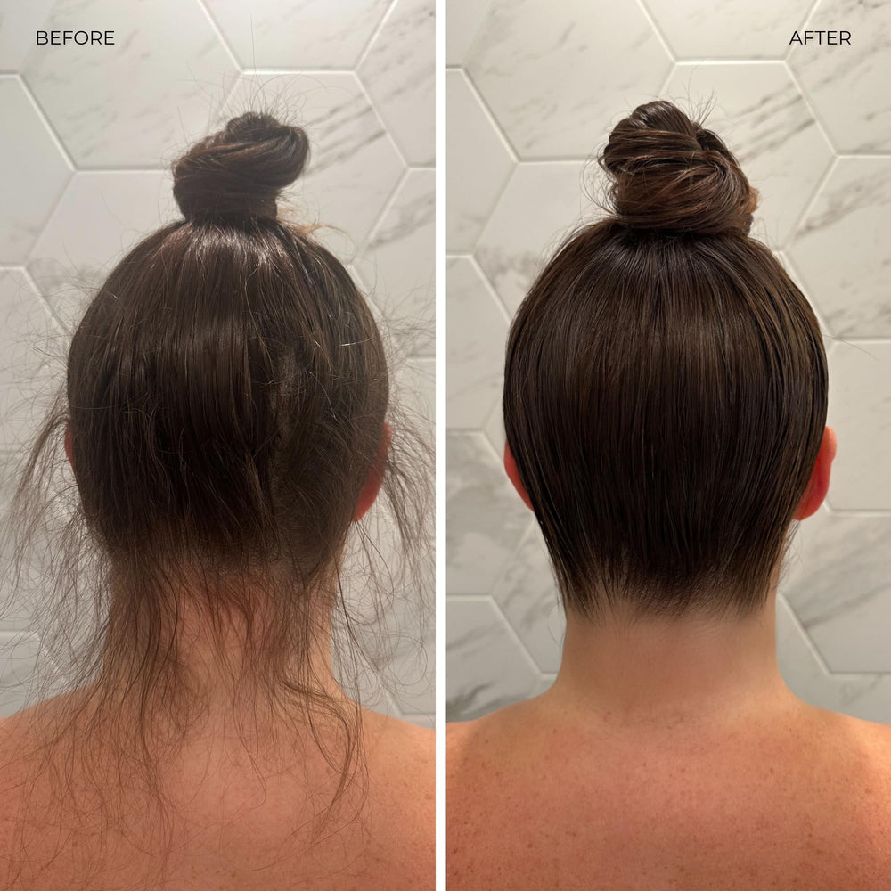 LolaVie Sculpting Paste detail emphasizes matte finish on hair.