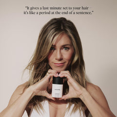 LolaVie Sculpting Paste textured hair model with matte finish.