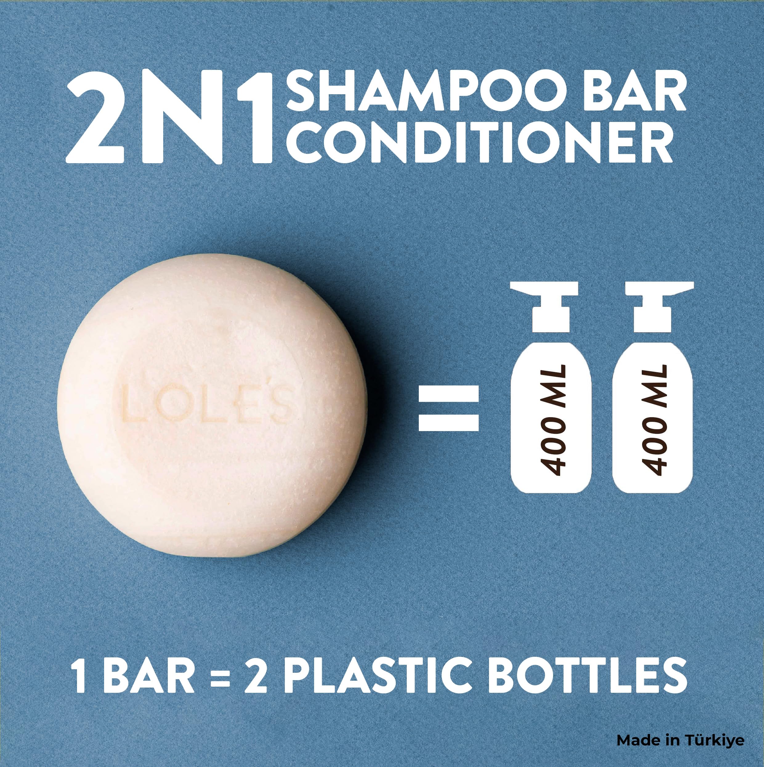 LOLE'S travel-friendly solid bar fits easily in bags for on-the-go use.