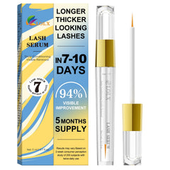 LOLX lash serum bottle closeup shows gentle conditioning formula.