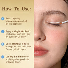 LOLX peptide-infused formula highlights advanced lash conditioning.
