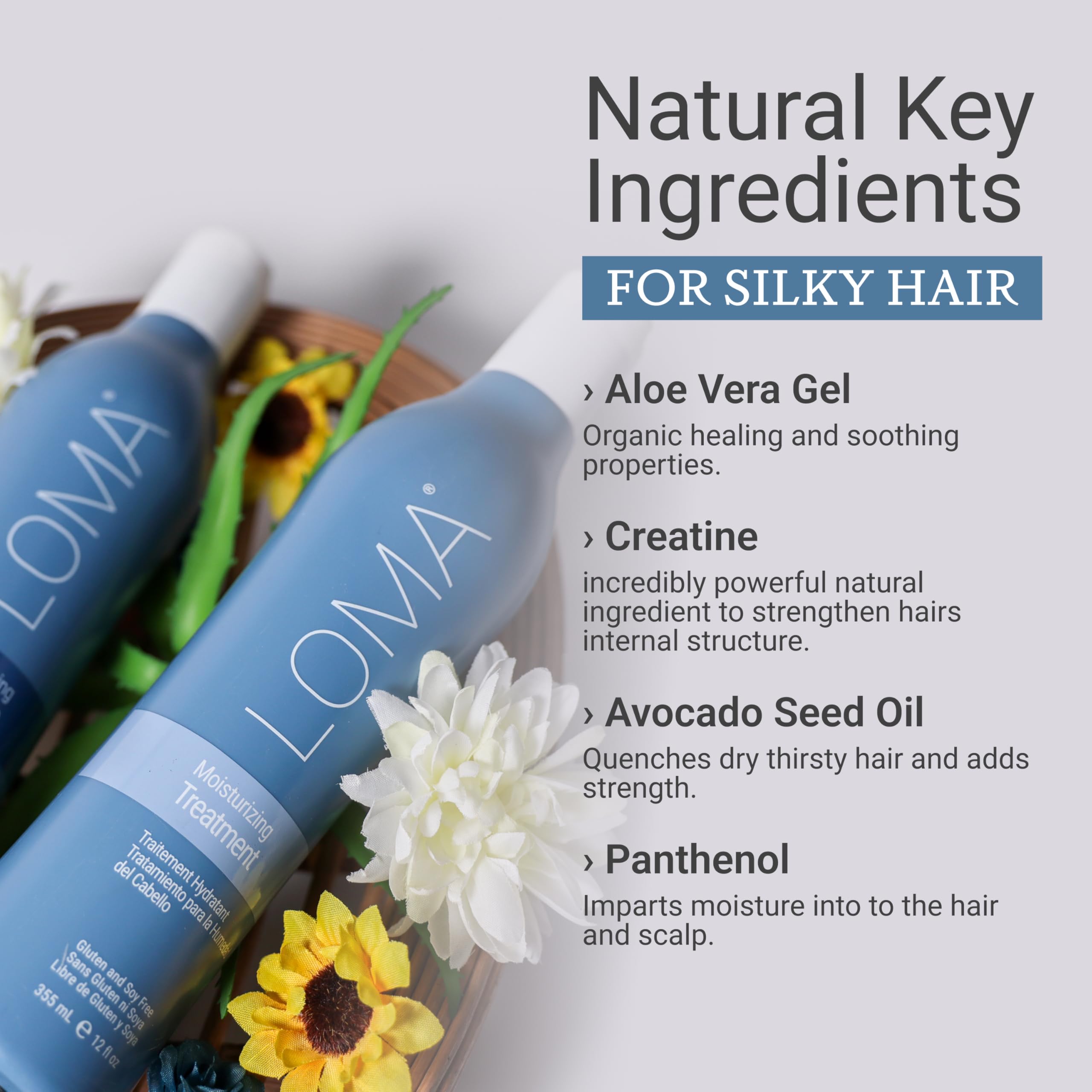 Loma Aloe Vera gel close-up indicating soothing, organic properties