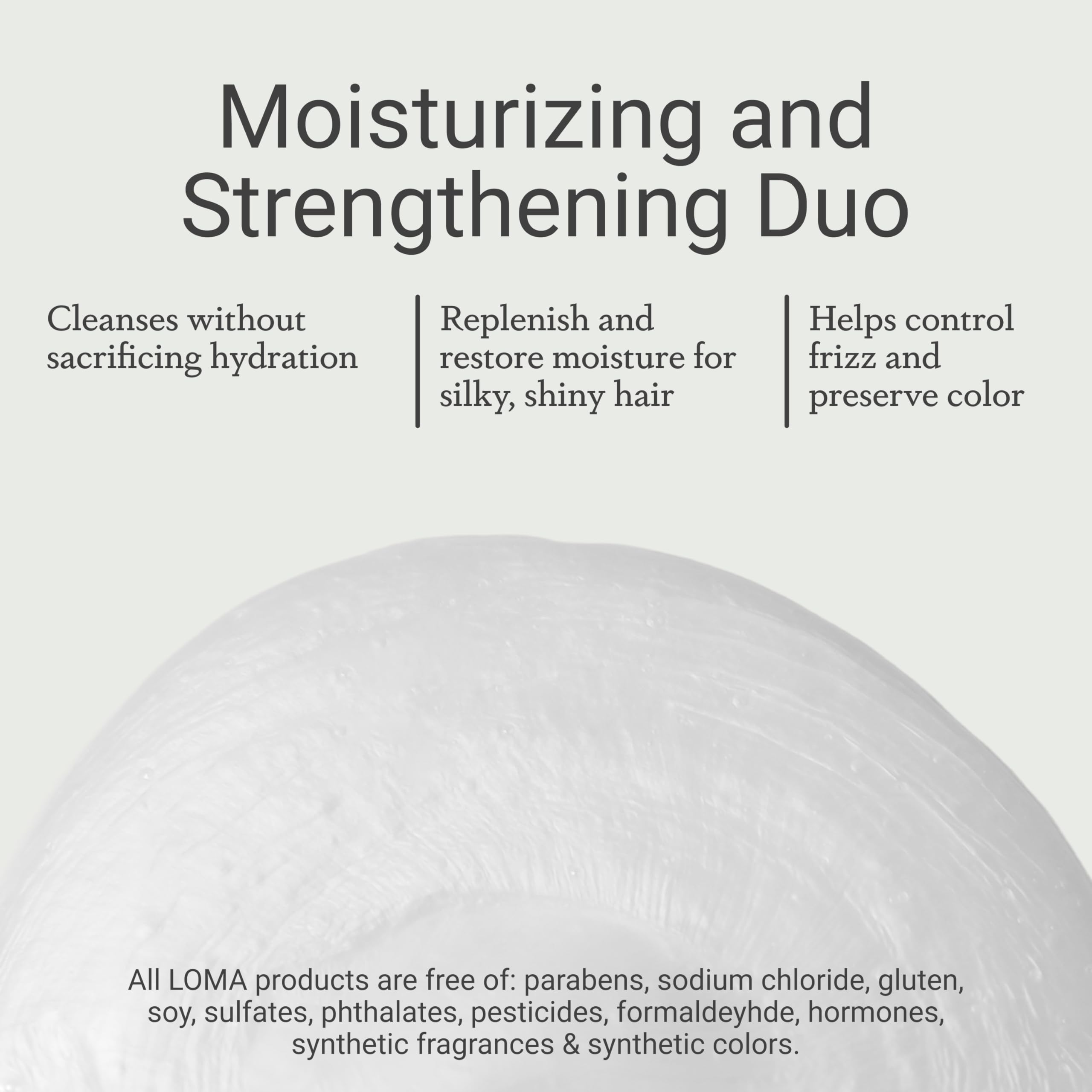Loma Avocado Seed Oil detail showing deep hydration and strength