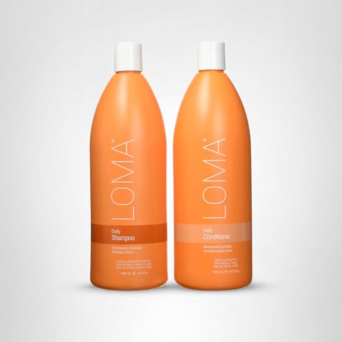 LOMA bathroom shelf organized with the daily duo pack