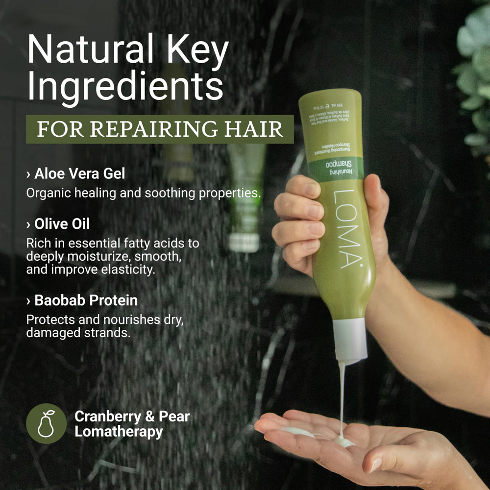 LOMA champú nutritivo: textura cremosa para hidratar el cabello