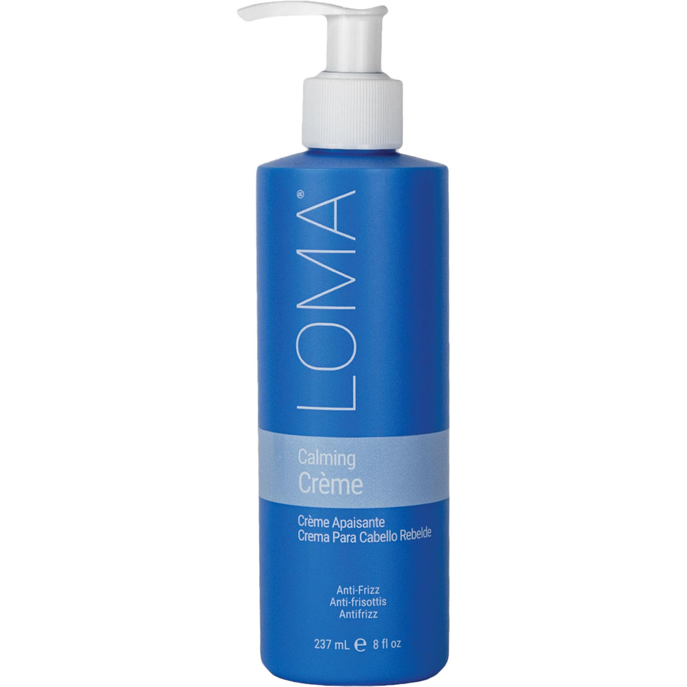 LOMA Crema Calmante, botella de 8 onzas, controla el frizz y aporta hidratación.