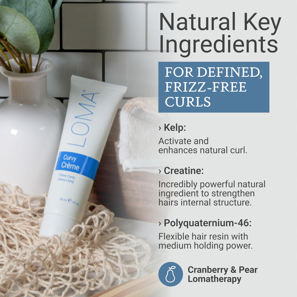 Creamy texture swatch of Loma Curvature Curvy Crème for waves