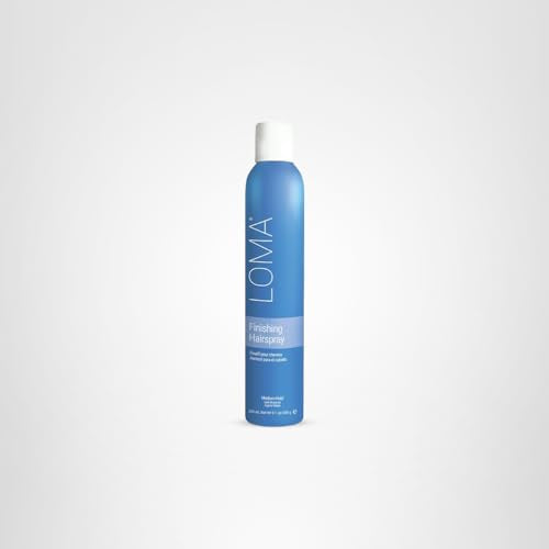 Lifestyle shot of finished look using Loma hairspray for long-lasting style.
