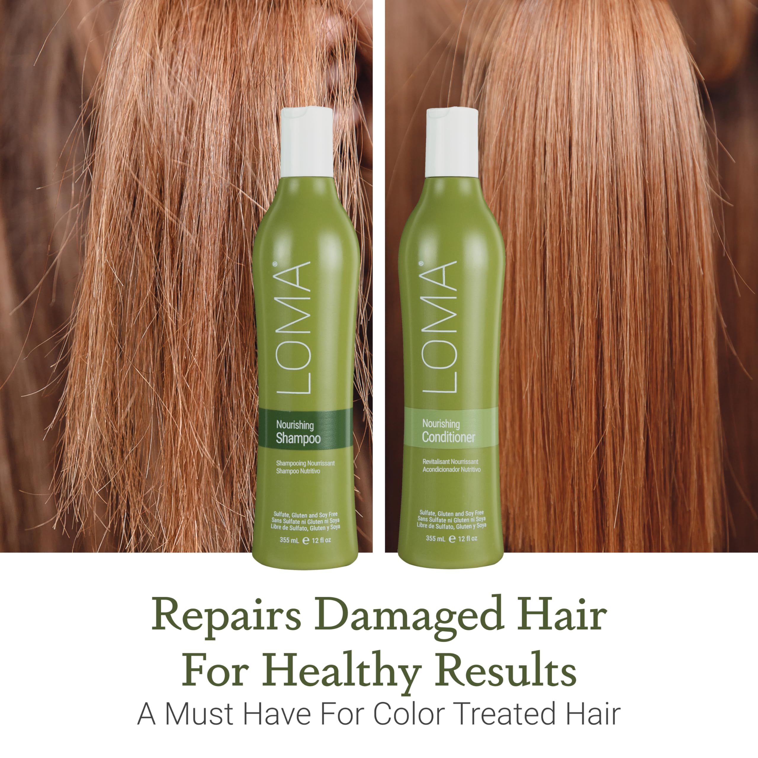Close-up of paraben-free, gluten-free, sulfate-free formula.