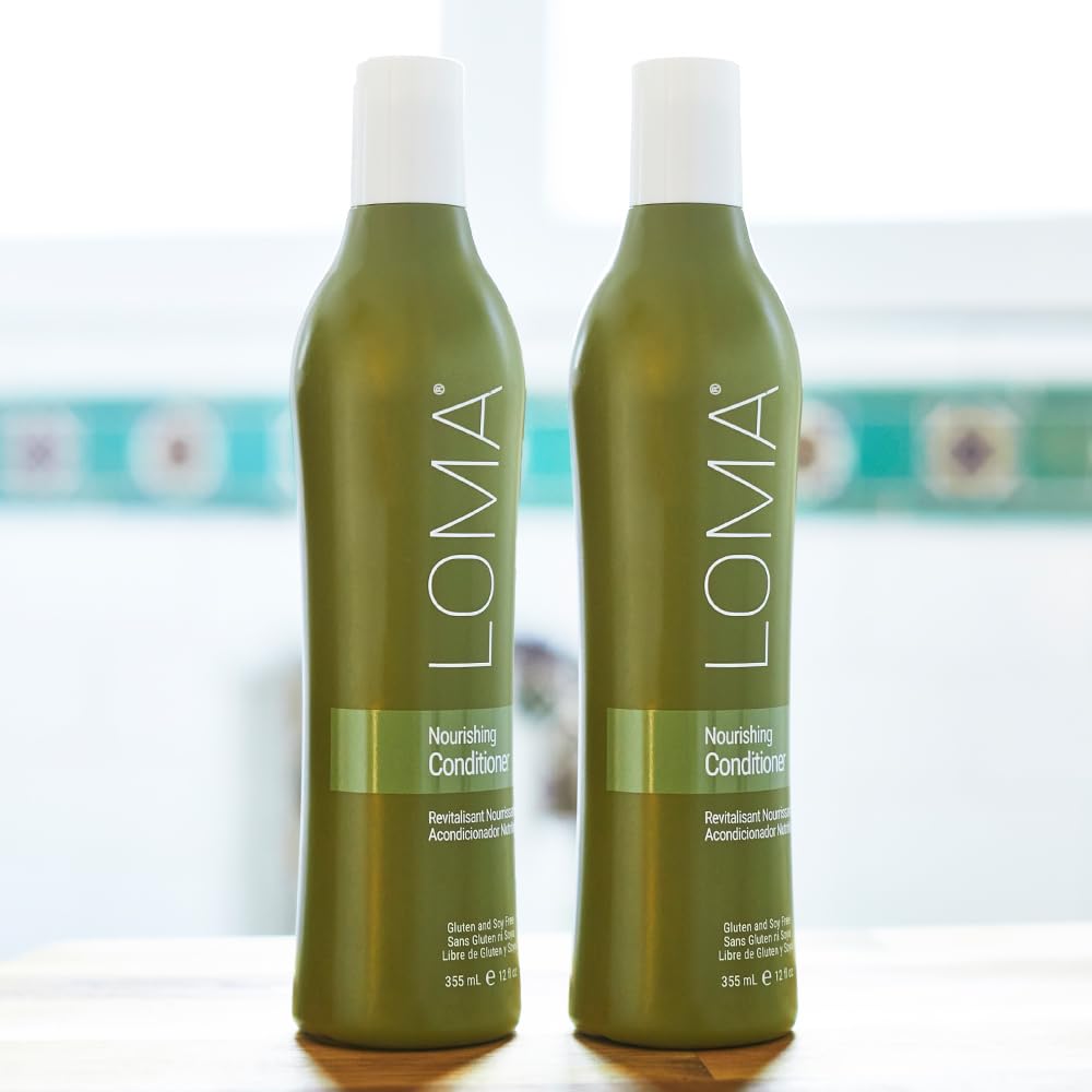 LOMA Nourishing Conditioner lifestyle shot promotes daily moisture routine.