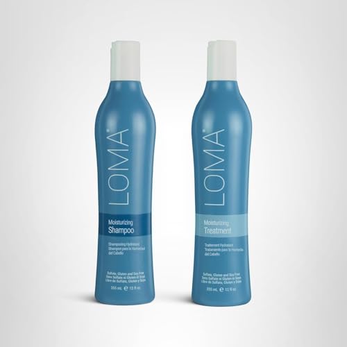 Loma packaging label highlighting clean, sulfates-free and gluten-free formulas