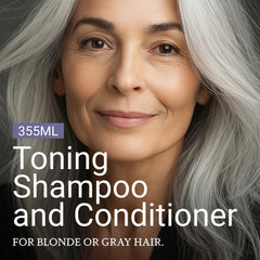Loma Violet Shampoo pour action demonstrates easy application for even toning.