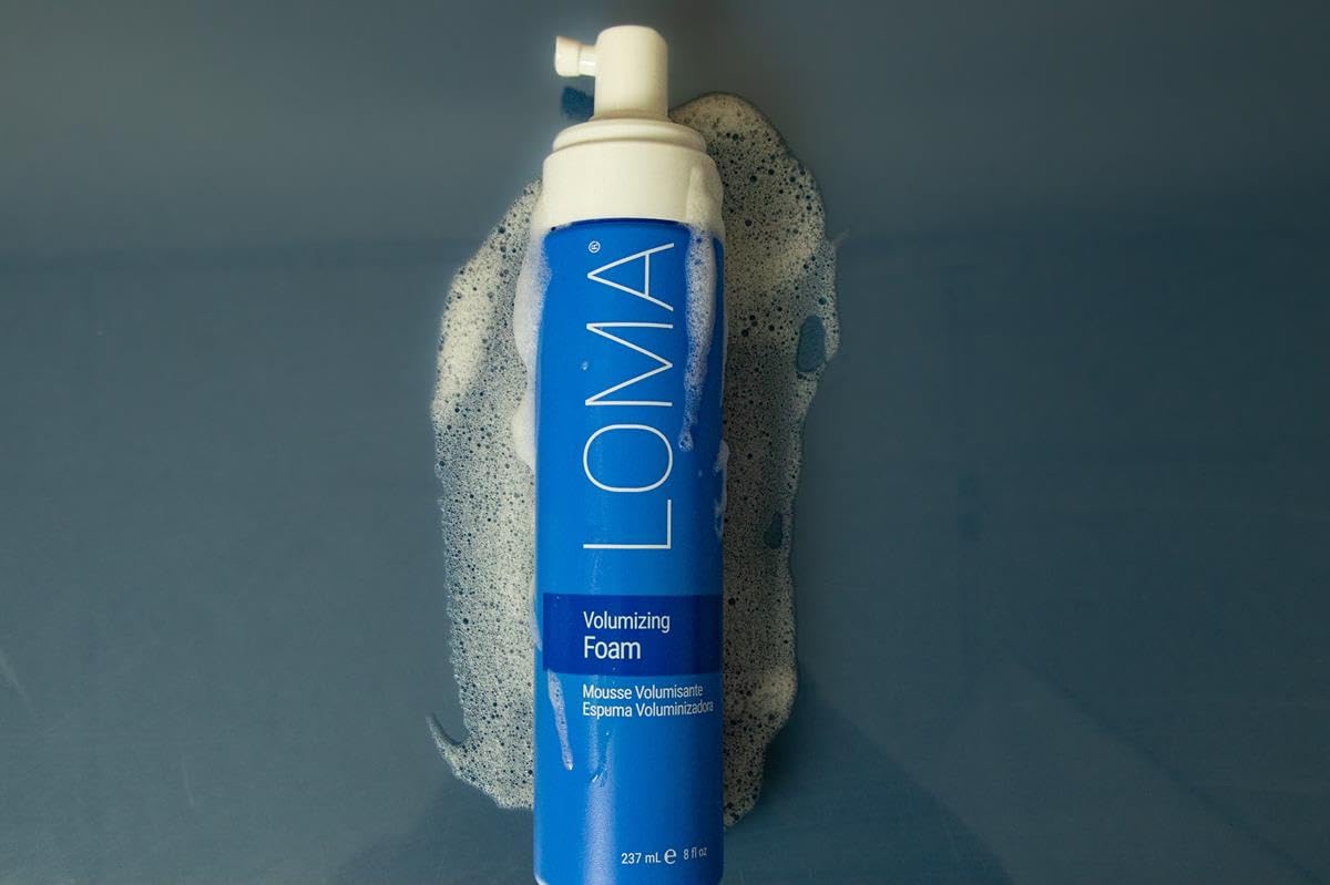 LOMA color-protected finish on dyed hair appears sealed and vibrant.