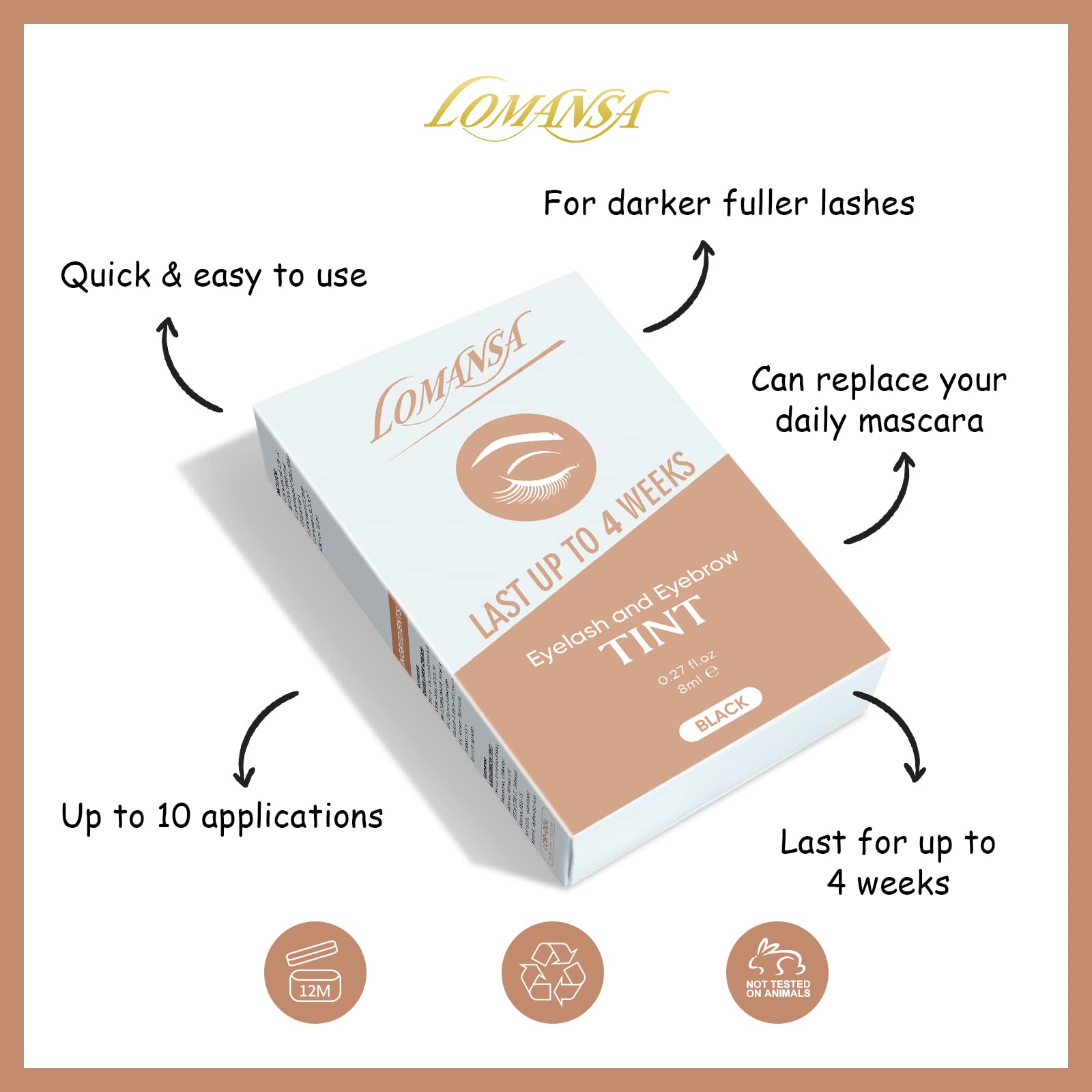 Kit Lomansa para cejas y pestañas, cuidado en casa