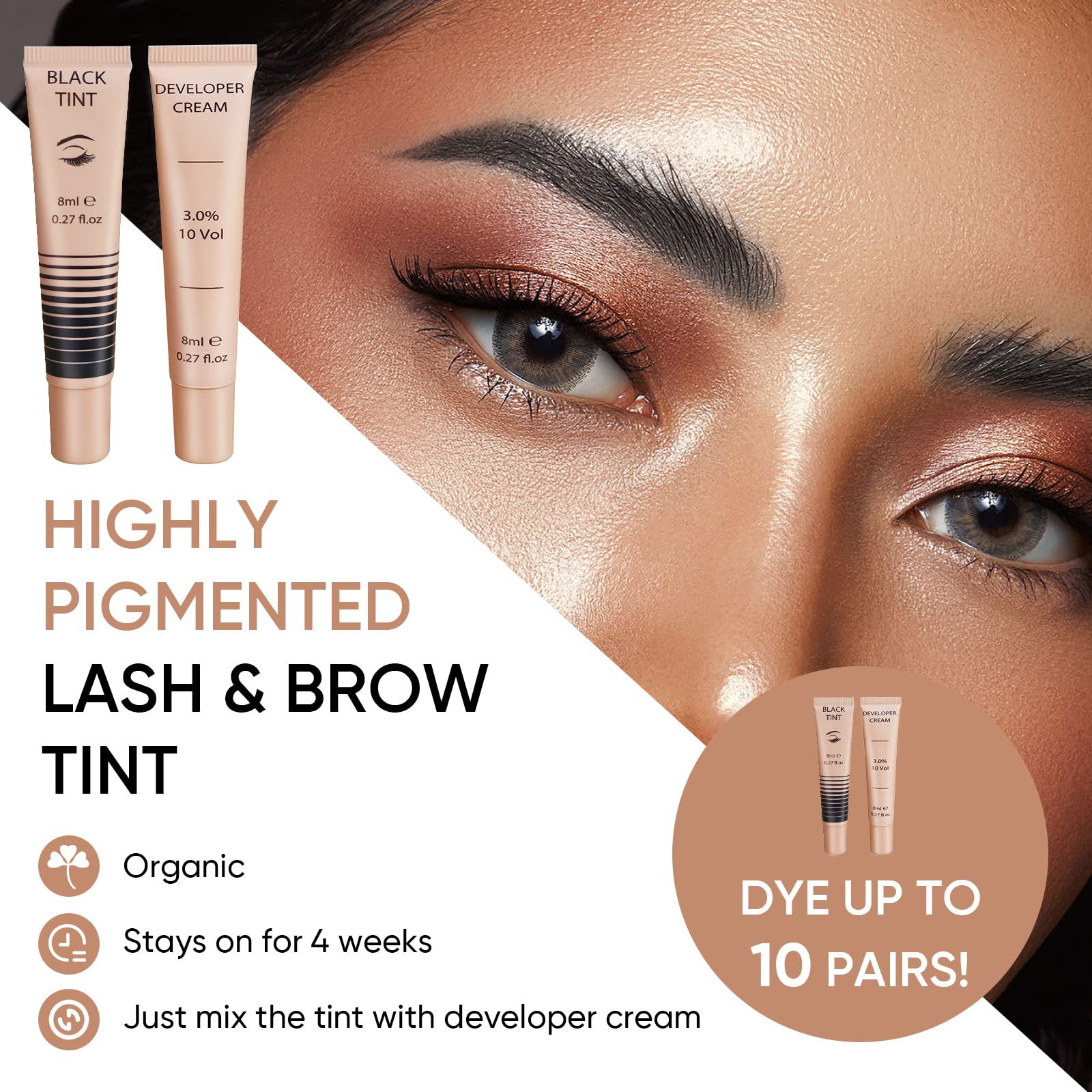 Lomansa Lash Color Kit mantiene el color hasta cuatro semanas.