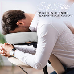 London Linens face cradle cover fits most tables, even with under pads for quick replacements