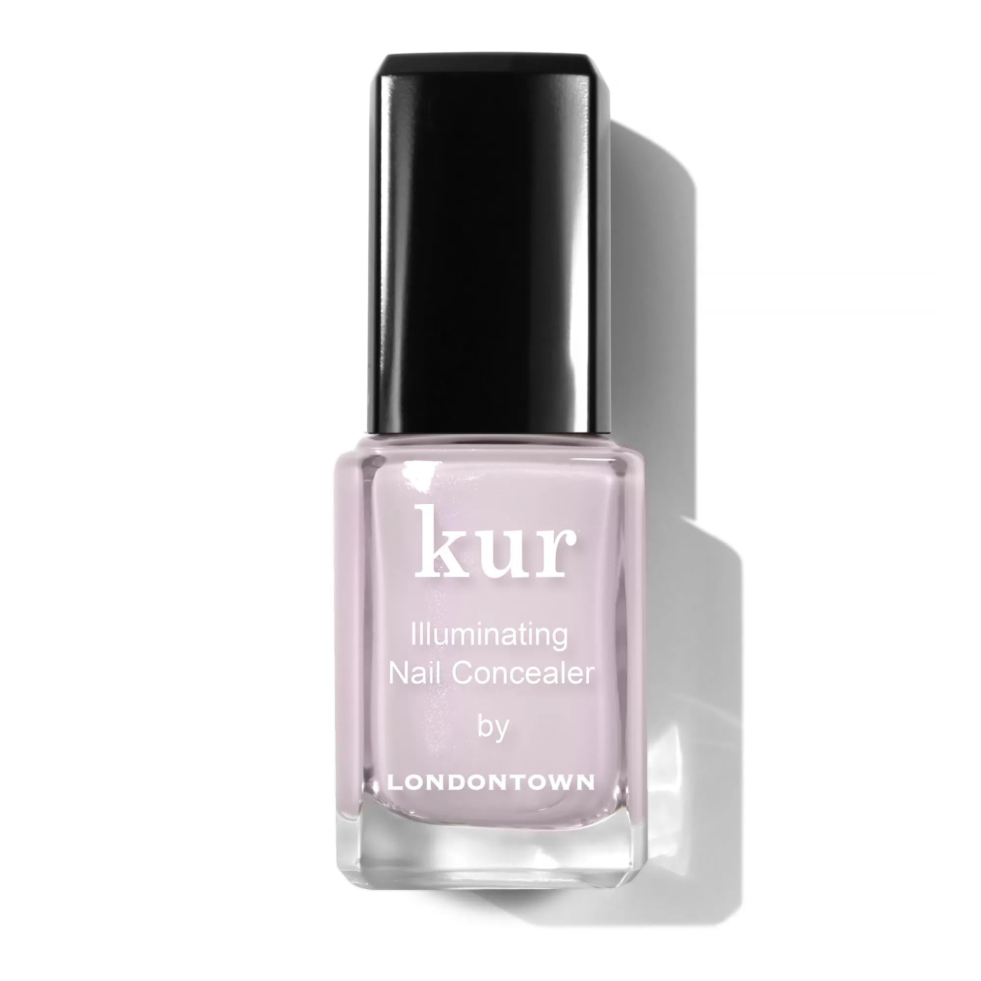 LONDONTOWN Iluminador Rosa para Uñas – bote: tono rosado suave con acabado iluminador.