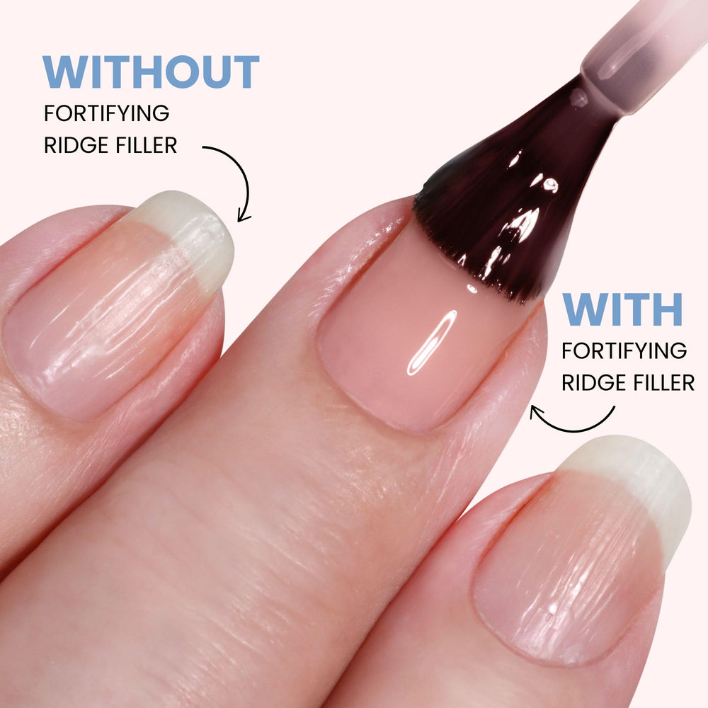 Cuidado de uñas que fortalece y condiciona para un crecimiento saludable.