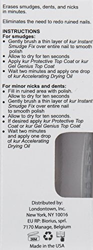 LONDONTOWN Kur Instant Smudge Fix mantiene la manicura con un aspecto profesional.