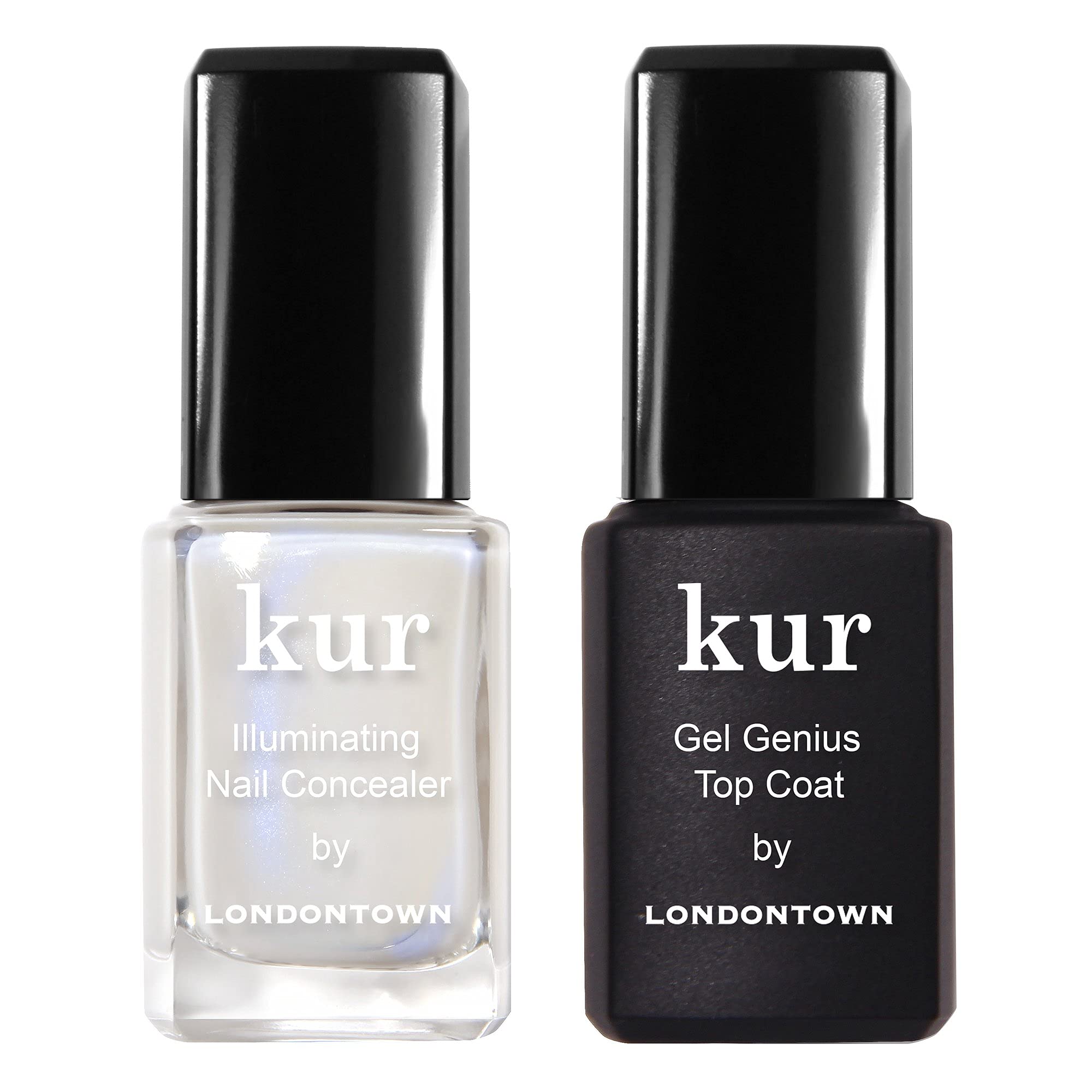 LONDONTOWN Kur Milky Nail Conceal bottle close-up showing natural-looking coverage