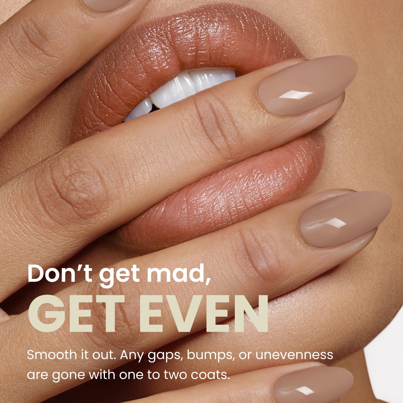 LONDONTOWN Kur Nail Ridge Filler satin finish base on nails