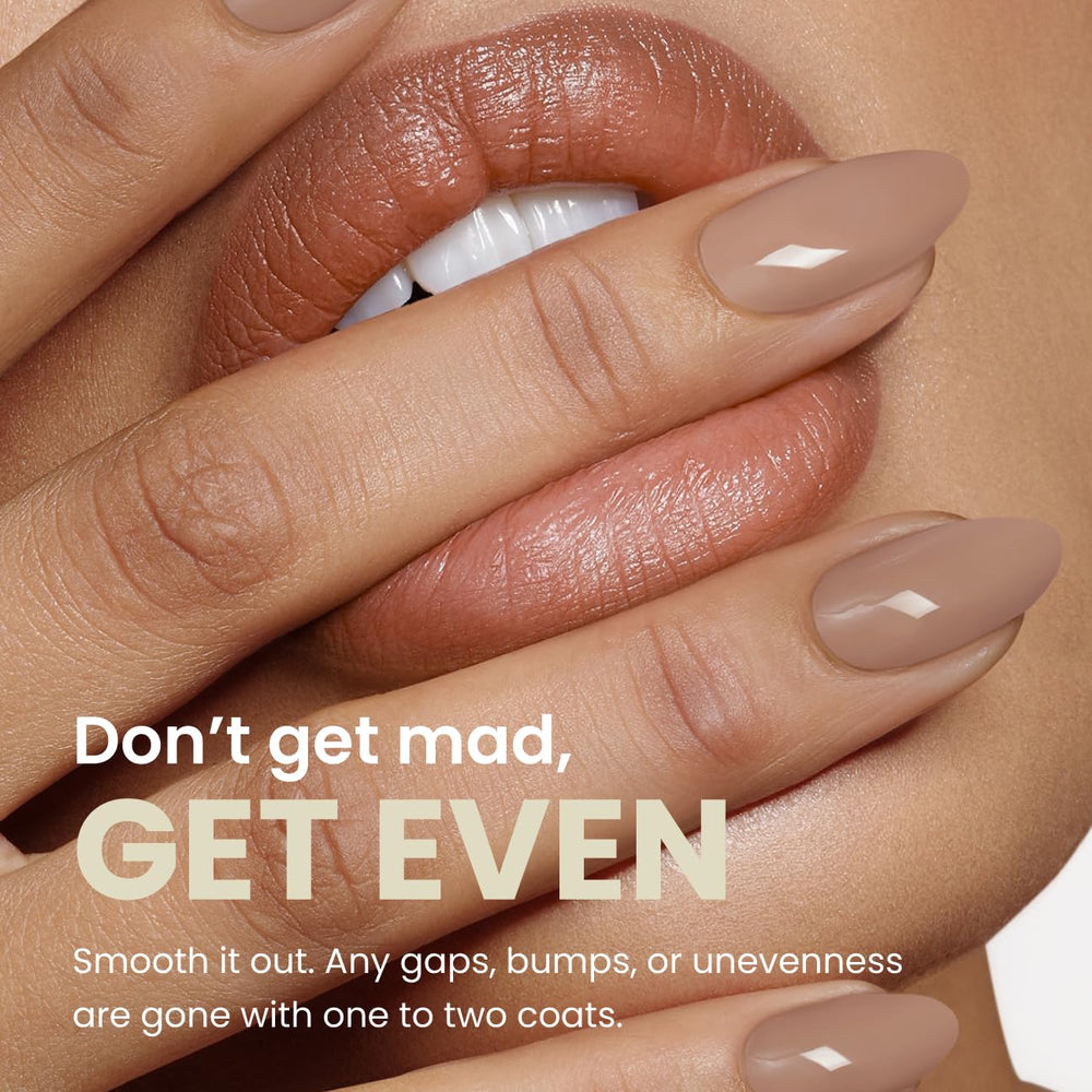 LONDONTOWN Kur Nail Ridge Filler satin finish base on nails