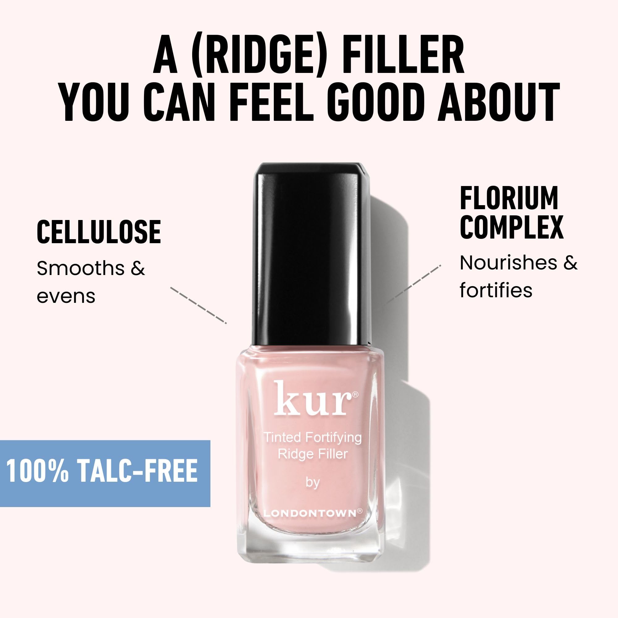 LONDONTOWN Kur tono Petal Pink para un look natural y uniforme.