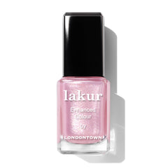 LONDONTOWN Lakur rosa bebé con purpurina para uñas brillantes.