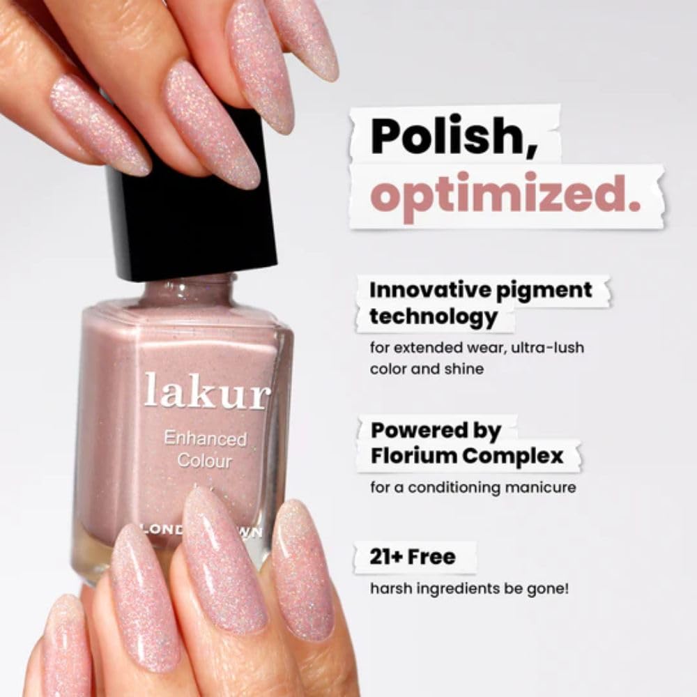 Esmalte LONDONTOWN lakur libre de ingredientes agresivos, vegano.