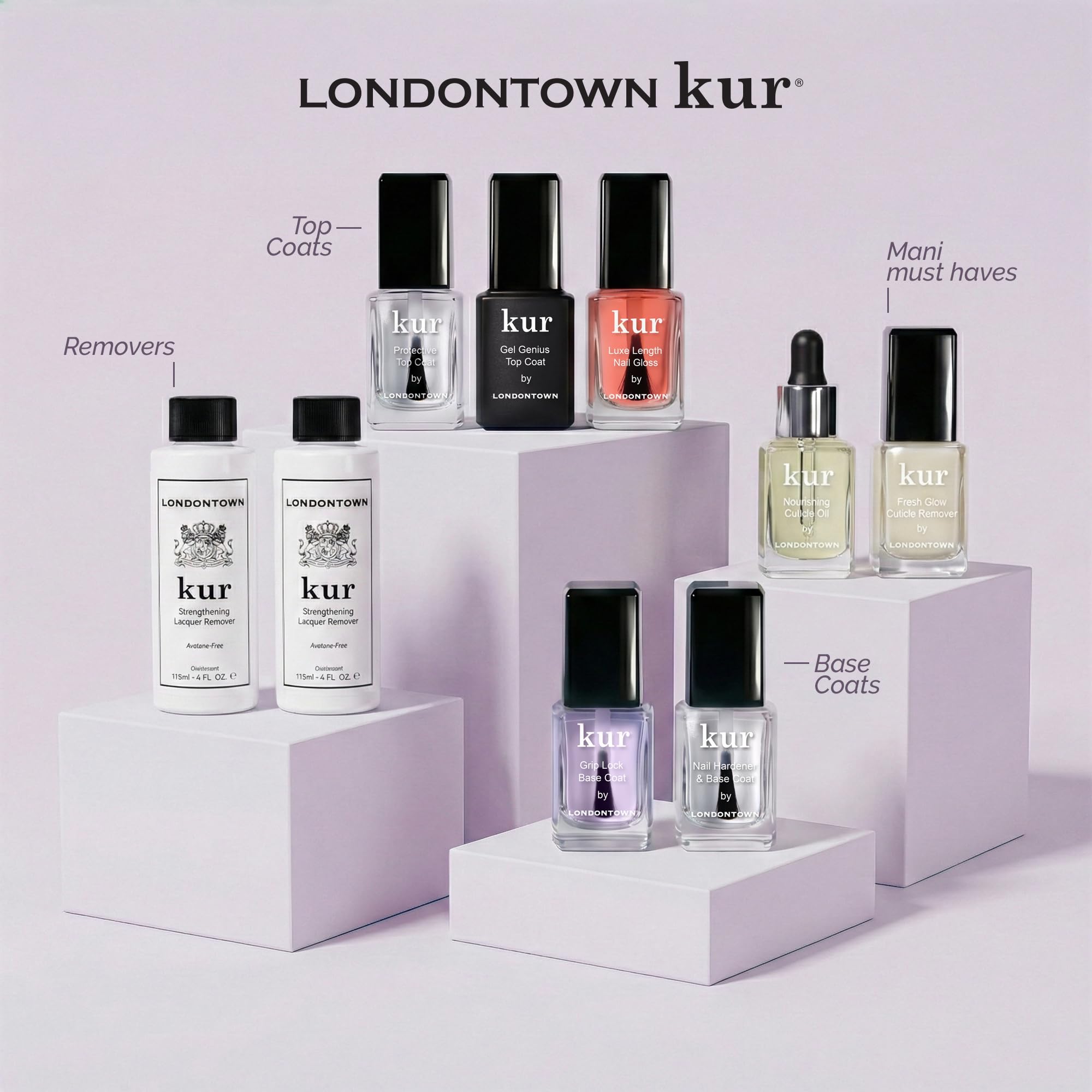 Uñas hidratadas y menos quebradizas tras usar Londontown sin acetona.