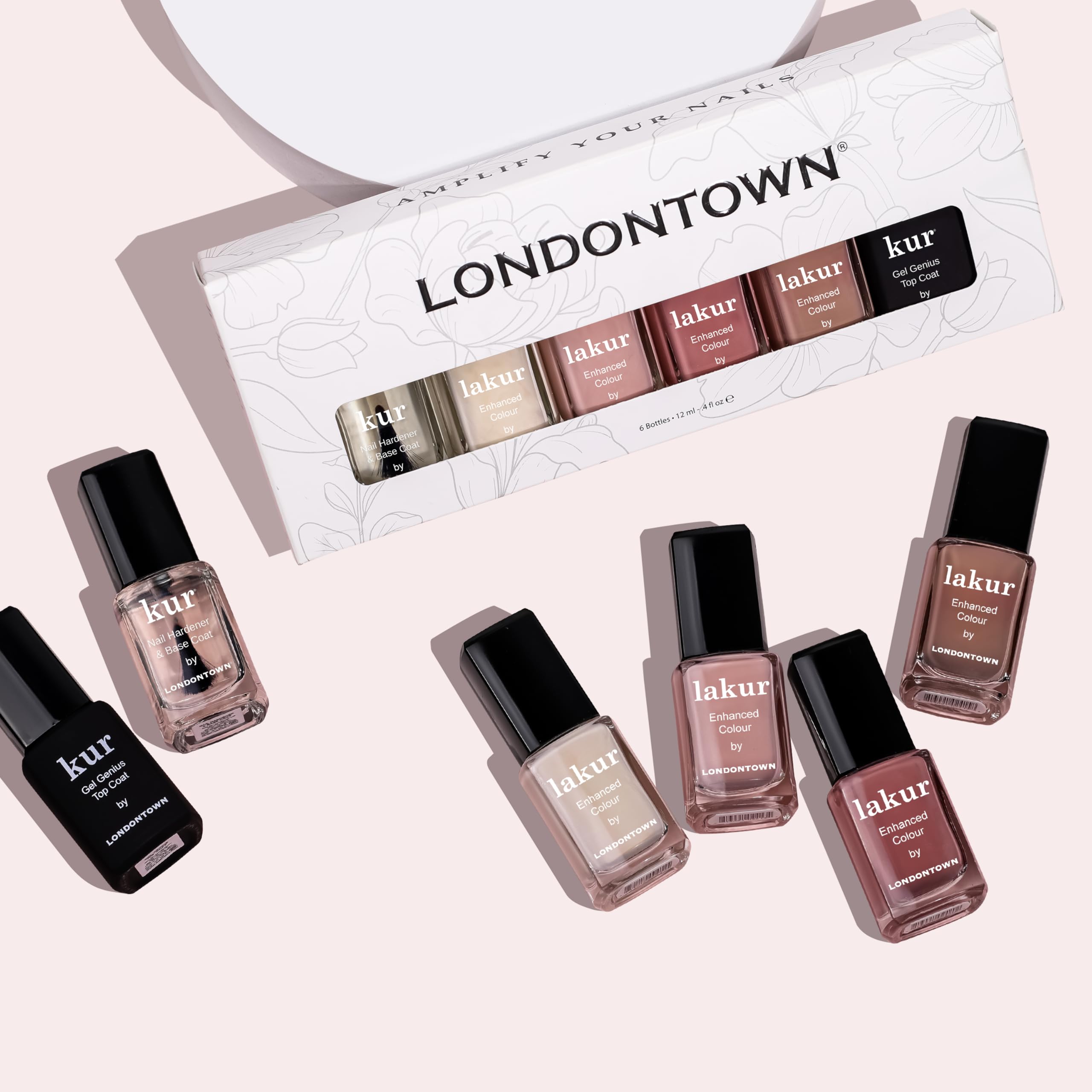 LONDONTOWN Sophisticate Plie lakur delivers a pink-peach ballet slipper shade.