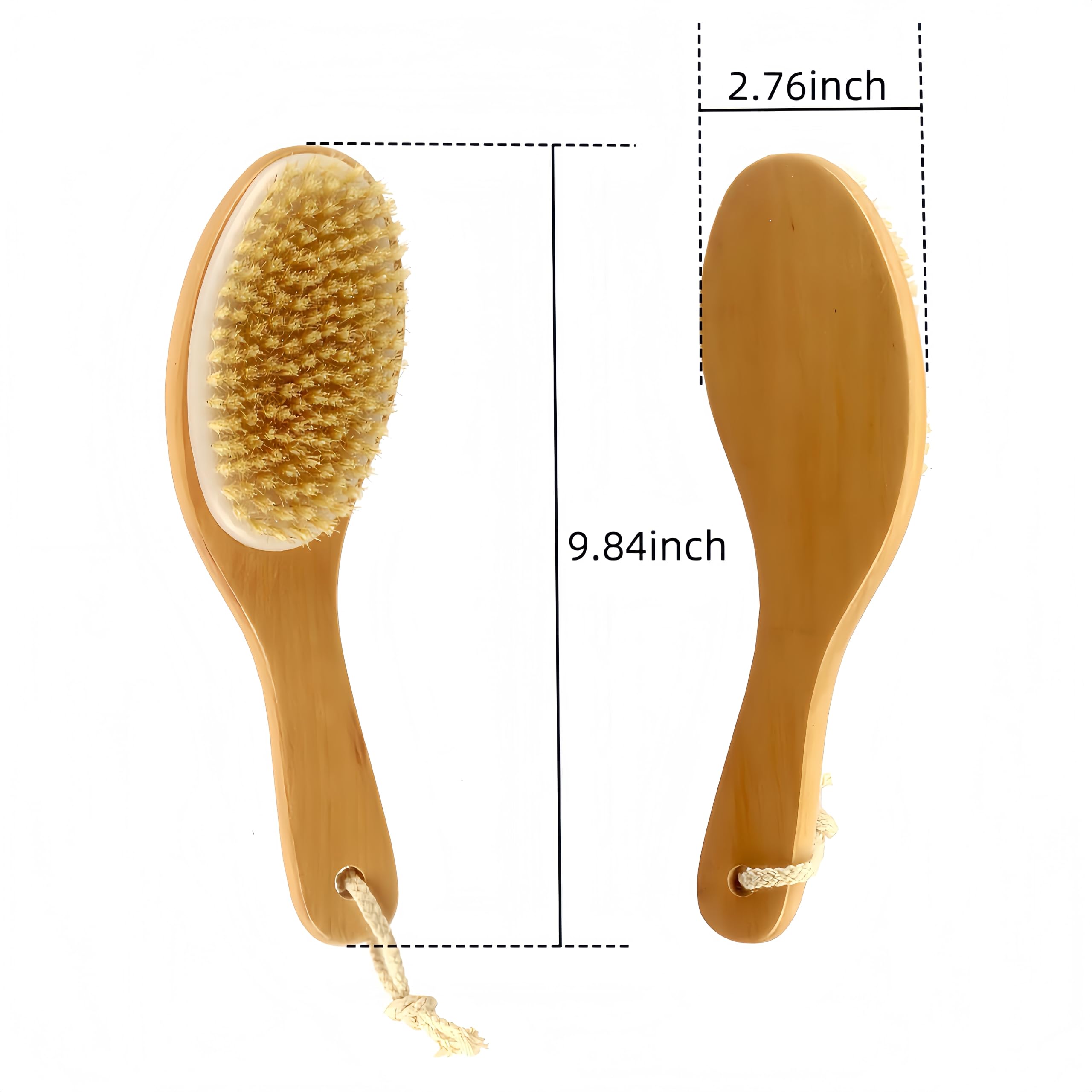 LONGCO dry brush care guide image showing simple maintenance for longevity.